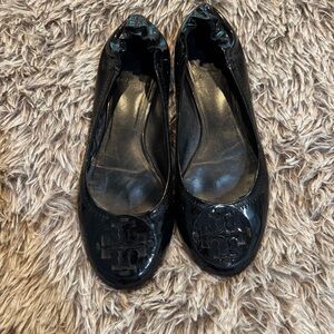 Tory Burch Black Patent Leather ballet Flats